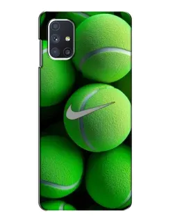 Чехол для Samsung Galaxy M51 с картинкой «Теннисные мячи Найк» Чехол для Samsung Galaxy M51 с картинкой «Теннисные мячи Найк»