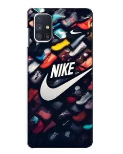 Чехол для Samsung Galaxy M51 с картинкой «Коллекция кроссовок Nike» Чехол для Samsung Galaxy M51 с картинкой «Коллекция кроссовок Nike»