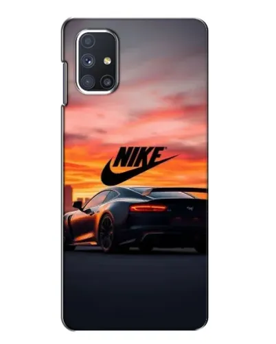 Чехол для Samsung Galaxy M51 с картинкой «Nike и суперкар»