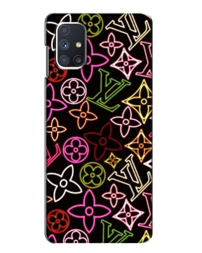 Чехол для Samsung Galaxy M51 с картинкой «Неоновый микс Nike»
