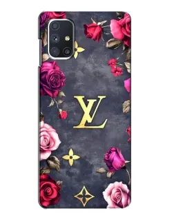 Чехол для Samsung Galaxy M51 с картинкой «Цветочный Louis Vuitton»