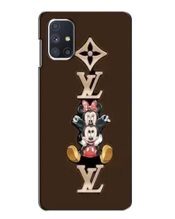 Чехол для Samsung Galaxy M51 с картинкой «LV и Микки Маус»