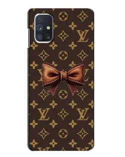 Чехол для Samsung Galaxy M51 с картинкой «LV с бантом»