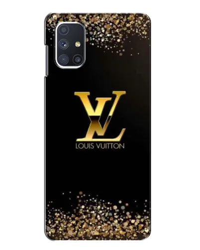 Чехол для Samsung Galaxy M51 с картинкой «LV — золотые искры»