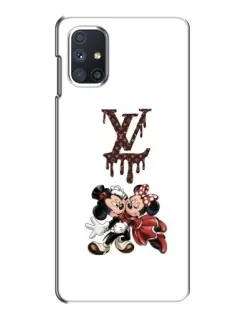 Чехол для Samsung Galaxy M51 с картинкой «LV и Микки Маус»