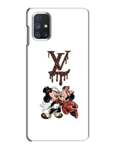 Чехол для Samsung Galaxy M51 с картинкой «LV и Микки Маус»