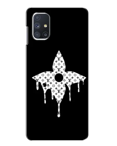 Чехол для Samsung Galaxy M51 с картинкой «Цветочная монограмма»