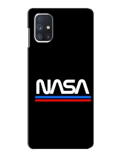 Чехол для Samsung Galaxy M51 с картинкой «NASA — классика Red Blue»
