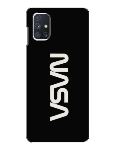 Чехол для Samsung Galaxy M51 с картинкой «NASA — вертикальный логотип»