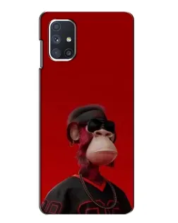 Чохол для Samsung Galaxy M51 з картинкою «Bored Ape в червоному»
