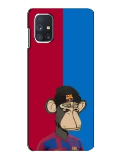 Чохол для Samsung Galaxy M51 з картинкою «Bored Ape — фанат Барси»