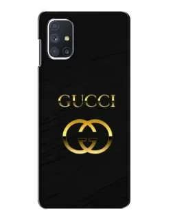 Чехол для Samsung Galaxy M51 с картинкой «Золотой логотип Gucci» Чехол для Samsung Galaxy M51 с картинкой «Золотой логотип Gucci»