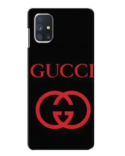 Чехол для Samsung Galaxy M51 с картинкой «Gucci — красный логотип» Чехол для Samsung Galaxy M51 с картинкой «Gucci — красный логотип»