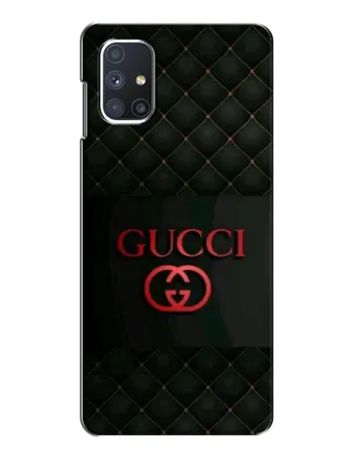 Чехол для Samsung Galaxy M51 с картинкой «Gucci — стеганый черный»