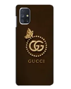 Чехол для Samsung Galaxy M51 с картинкой «Gucci — золотая бабочка» Чехол для Samsung Galaxy M51 с картинкой «Gucci — золотая бабочка»