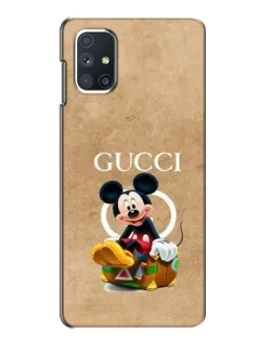 Чехол для Samsung Galaxy M51 с картинкой «Микки Маус Gucci — крафт» Чехол для Samsung Galaxy M51 с картинкой «Микки Маус Gucci — крафт»