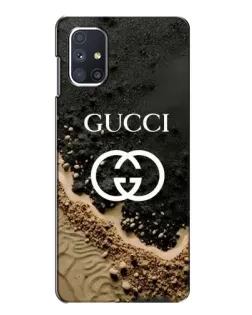 Чехол для Samsung Galaxy M51 с картинкой «Gucci — песчаные дюны» Чехол для Samsung Galaxy M51 с картинкой «Gucci — песчаные дюны»