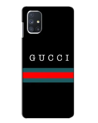 Чехол для Samsung Galaxy M51 с картинкой «Gucci — красный пояс»