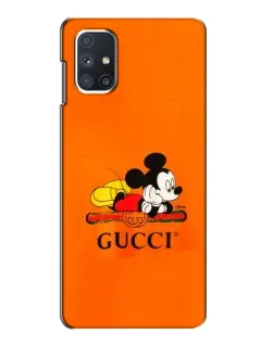 Чехол для Samsung Galaxy M51 с картинкой «Микки Маус Gucci — оранж» Чехол для Samsung Galaxy M51 с картинкой «Микки Маус Gucci — оранж»