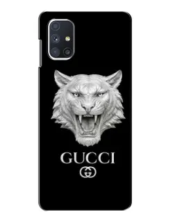 Чехол для Samsung Galaxy M51 с картинкой «Gucci — серебряный лев» Чехол для Samsung Galaxy M51 с картинкой «Gucci — серебряный лев»