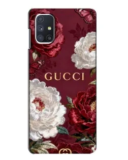 Чехол для Samsung Galaxy M51 с картинкой «Gucci — бордовые розы» Чехол для Samsung Galaxy M51 с картинкой «Gucci — бордовые розы»