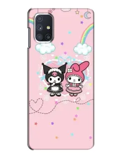 Чехол для Samsung Galaxy M51 с картинкой «My Melody и Kuromi» Чехол для Samsung Galaxy M51 с картинкой «My Melody и Kuromi»