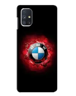 Чехол для Samsung Galaxy M51 с картинкой «Логотип BMW — вспышка»