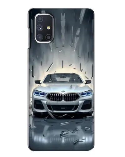 Чехол для Samsung Galaxy M51 с картинкой «BMW в свете фар» Чехол для Samsung Galaxy M51 с картинкой «BMW в свете фар»