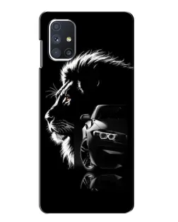 Чехол для Samsung Galaxy M51 с картинкой «BMW и лев»