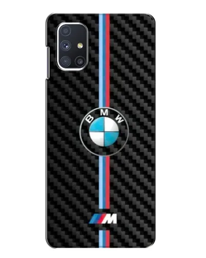 Чехол для Samsung Galaxy M51 с картинкой «Эмблема BMW и карбон» Чехол для Samsung Galaxy M51 с картинкой «Эмблема BMW и карбон»