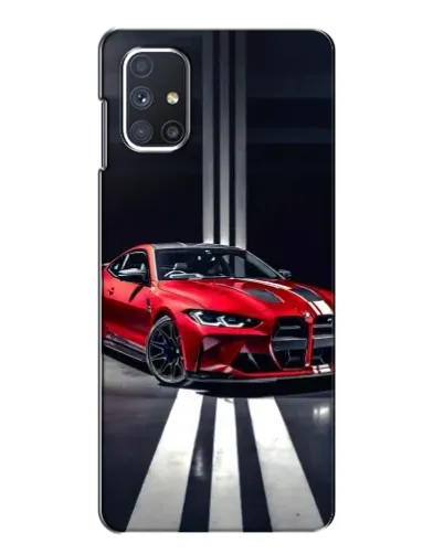 Чехол для Samsung Galaxy M51 с картинкой «Красная BMW на дороге» Чехол для Samsung Galaxy M51 с картинкой «Красная BMW на дороге»