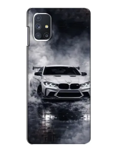 Чехол для Samsung Galaxy M51 с картинкой «BMW сквозь туман» Чехол для Samsung Galaxy M51 с картинкой «BMW сквозь туман»