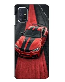 Чехол для Samsung Galaxy M51 с картинкой «BMW на красной дорожке»