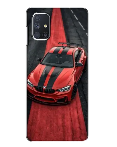 Чехол для Samsung Galaxy M51 с картинкой «BMW на красной дорожке» Чехол для Samsung Galaxy M51 с картинкой «BMW на красной дорожке»