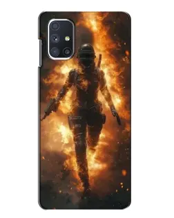 Чехол для Samsung Galaxy M51 с картинкой «BMW — скорость в дожде» Чехол для Samsung Galaxy M51 с картинкой «BMW — скорость в дожде»