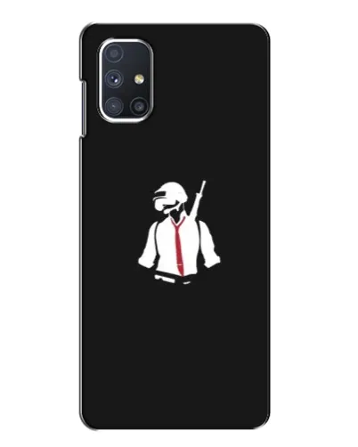 Чехол для Samsung Galaxy M51 с картинкой «PUBG — силуэт воина» Чехол для Samsung Galaxy M51 с картинкой «PUBG — силуэт воина»