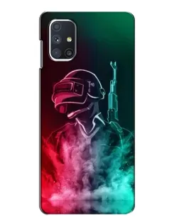 Чехол для Samsung Galaxy M51 с картинкой «PUBG — огненный воин» Чехол для Samsung Galaxy M51 с картинкой «PUBG — огненный воин»