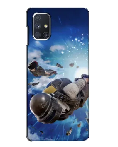 Чехол для Samsung Galaxy M51 с картинкой «Десант PUBG — прыжок» Чехол для Samsung Galaxy M51 с картинкой «Десант PUBG — прыжок»