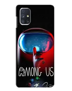 Чохол для Samsung Galaxy M51 з картинкою «Червоний імпостер — макро» Чохол для Samsung Galaxy M51 з картинкою «Червоний імпостер — макро»