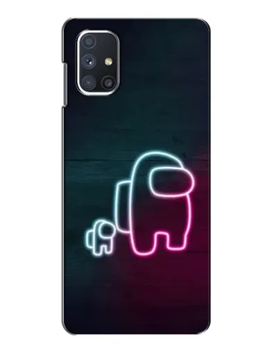 Чехол для Samsung Galaxy M51 с картинкой «Among Us неон-арт» Чехол для Samsung Galaxy M51 с картинкой «Among Us неон-арт»