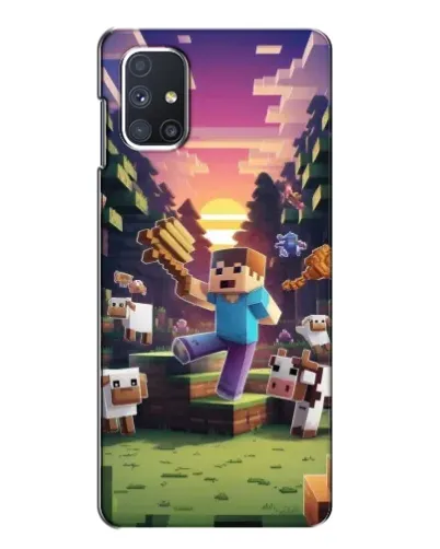 Чехол для Samsung Galaxy M51 с картинкой «Стив на ферме» Чехол для Samsung Galaxy M51 с картинкой «Стив на ферме»