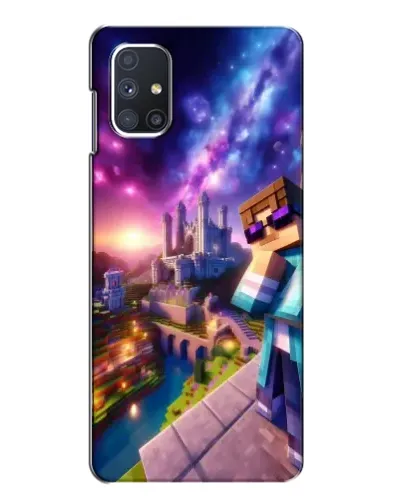 Чехол для Samsung Galaxy M51 с картинкой «Стив и космос» Чехол для Samsung Galaxy M51 с картинкой «Стив и космос»