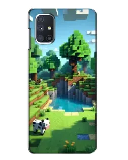 Чехол для Samsung Galaxy M51 с картинкой «Minecraft летний день»