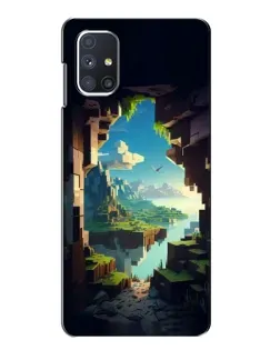 Чехол для Samsung Galaxy M51 с картинкой «Вид из пещеры»