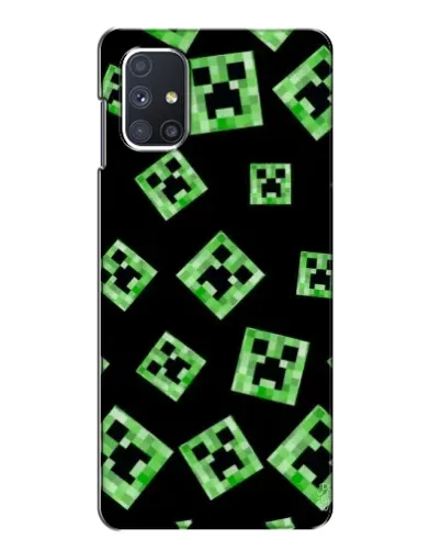 Чехол для Samsung Galaxy M51 с картинкой «Паттерн с криперами» Чехол для Samsung Galaxy M51 с картинкой «Паттерн с криперами»