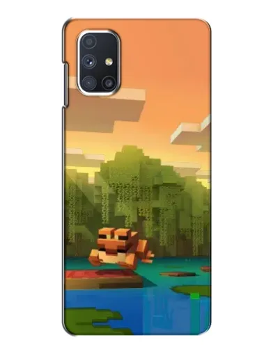 Чехол для Samsung Galaxy M51 с картинкой «Майнкрафт закат солнца» Чехол для Samsung Galaxy M51 с картинкой «Майнкрафт закат солнца»