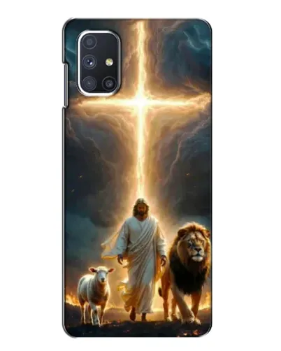 Чехол для Samsung Galaxy M51 с картинкой «Лев Иуды и Свет»