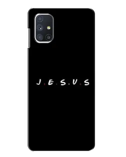 Чехол для Samsung Galaxy M51 с картинкой «Точки веры J.E.S.U.S.»
