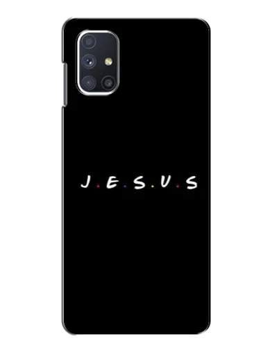 Чехол для Samsung Galaxy M51 с картинкой «Точки веры J.E.S.U.S.»