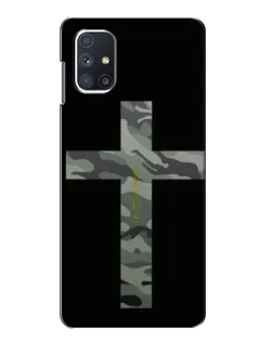 Чехол для Samsung Galaxy M51 с картинкой «Милитари Крест»